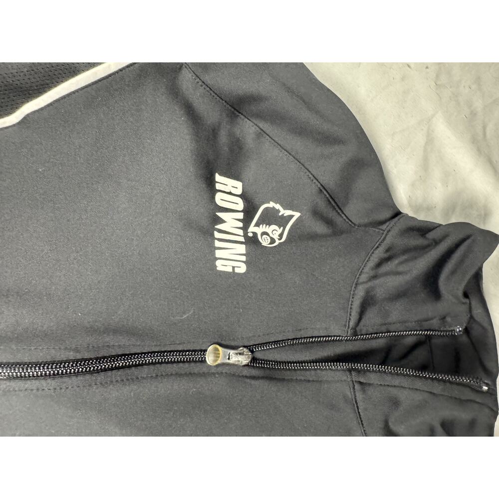 Adidas Climalite Jacket Womens M Black UofL Rowing Full Zip Athletic - Picture 4 of 16